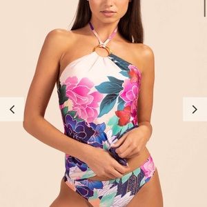 NWT Trina Turk Swimsuit Top Halter Swimwear